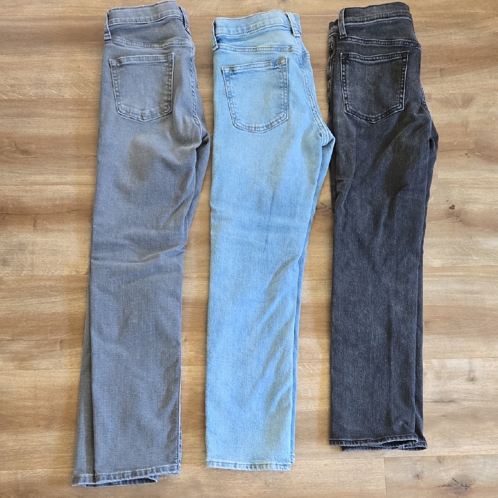 Boy's Old Navy Jeans - Gray, Light Blue, and Black